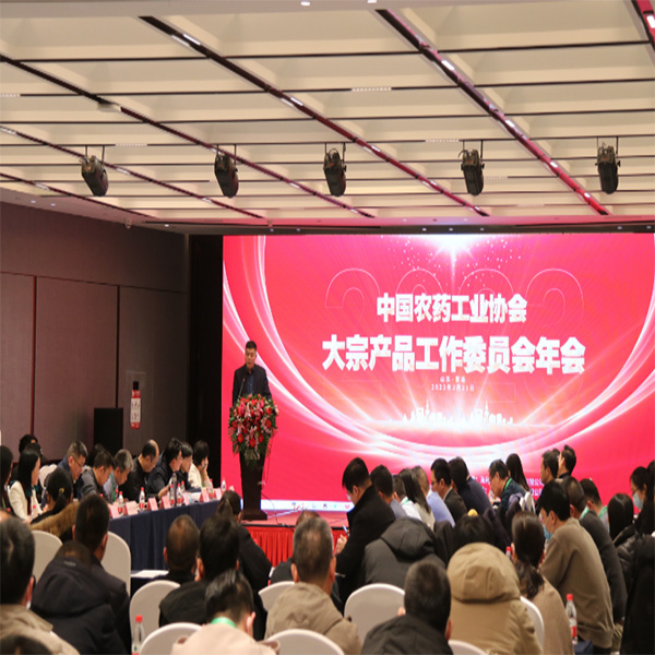 The chairman of the group attended the annual meeting of the professional committee of the bulk product cooperation group of China Pesticide Industry Association and made a speech.