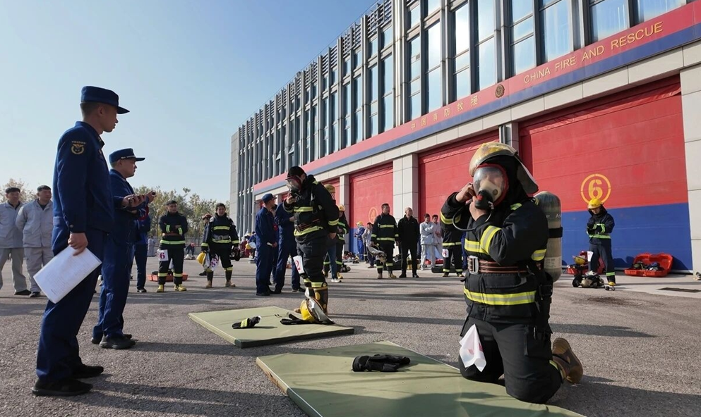 山东海利尔在滨海区消防月比武竞赛中斩获荣誉