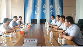 Qingdao municipal Party Committee Secretary General Zhu Hua and his party visited the company.